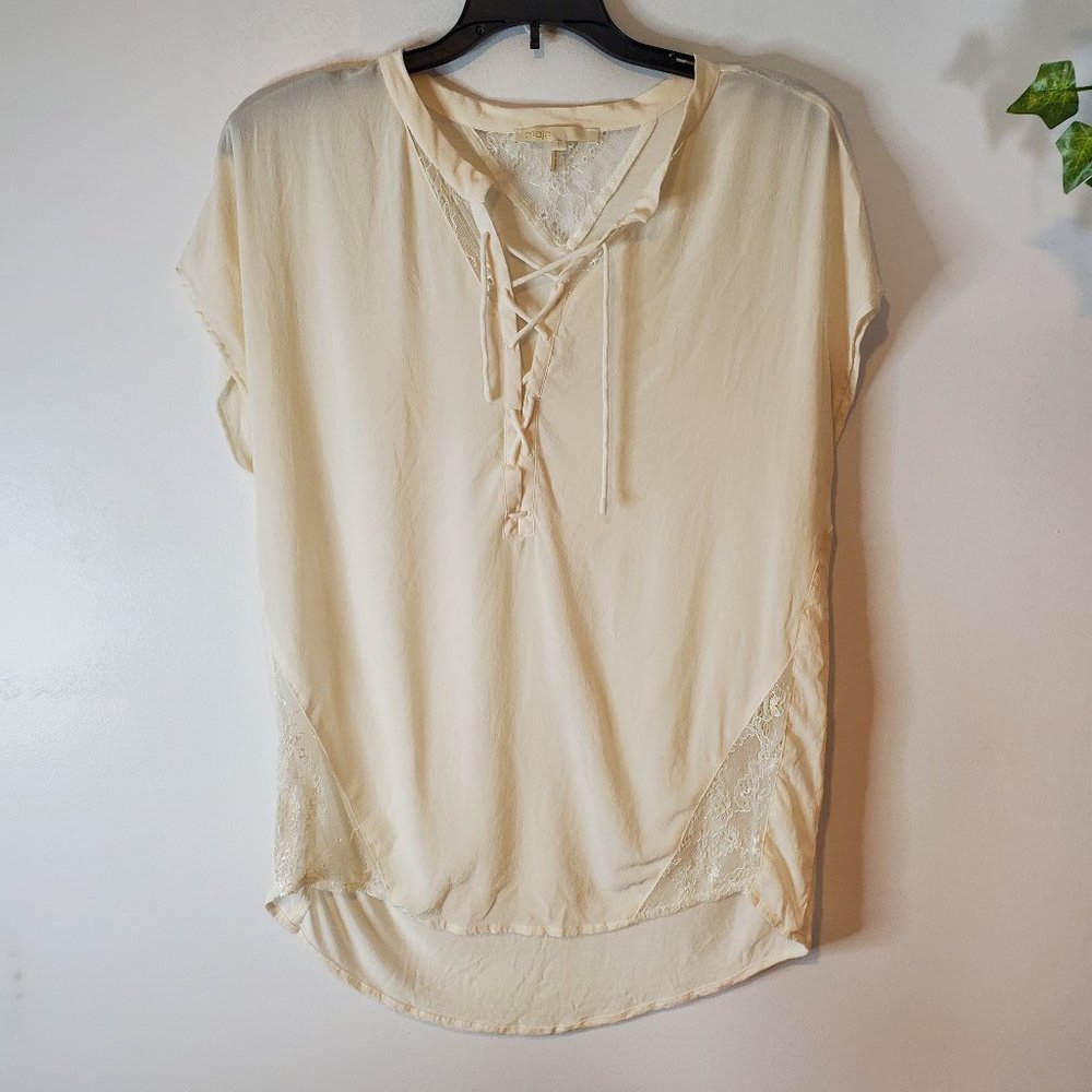 MAJE Cream Lace Blouse Sz S - Picture 1 of 6